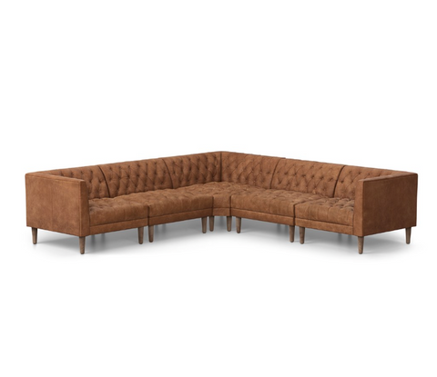 Williams 5Pc Sectional Sofa -NW Camel