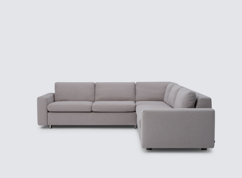 Reva 3Pc Sectional Sleeper Sofa with Storage Loveseat - Fabric