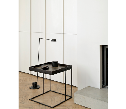 Slices wooden tray - Black - Large