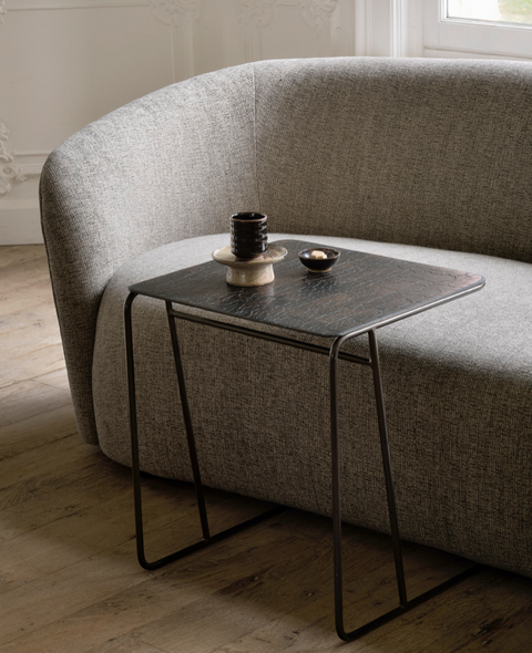 Ellipse side table - umber