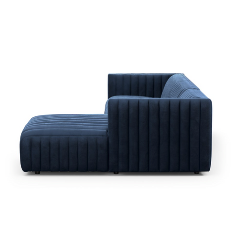 Augustine 2Pc RAF Sectional- 105" - Sapphire Navy