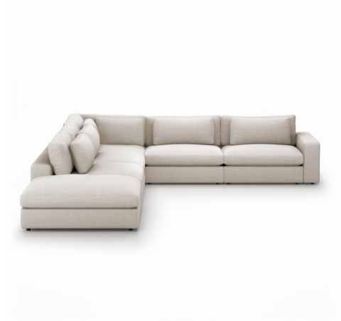 Bloor 5-Pc Sectional LAF w/ Ottoman - Essence Natural