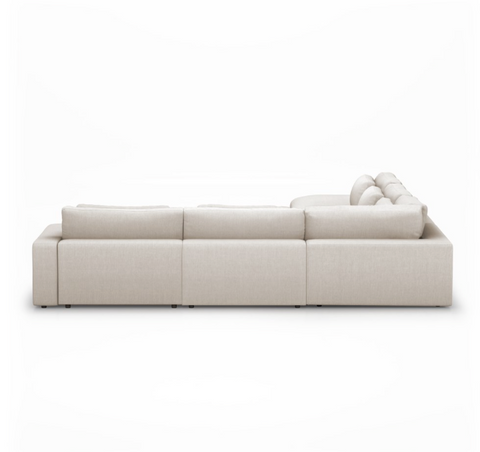 Bloor 5-Pc Sectional LAF w/ Ottoman - Essence Natural