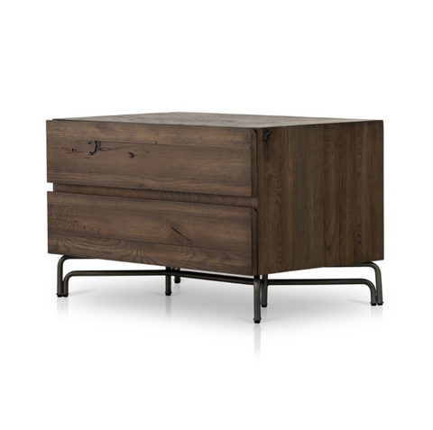 Marion Nightstand - Rustic Fawn Veneer