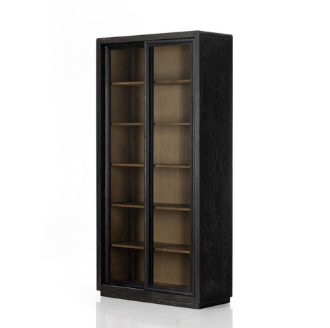 Normand Cabinet - Distressed Black