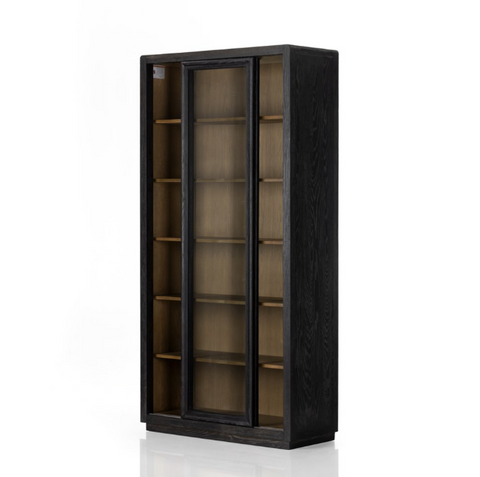 Normand Cabinet - Distressed Black
