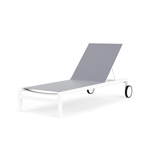 Cape Outdoor Chaise - White