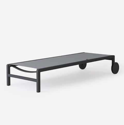 Cape Outdoor Chaise - Charcoal