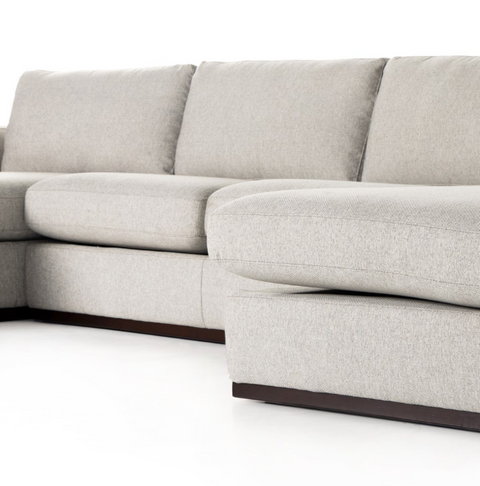 Colt 3Pc U Sectional- Aldred Silver