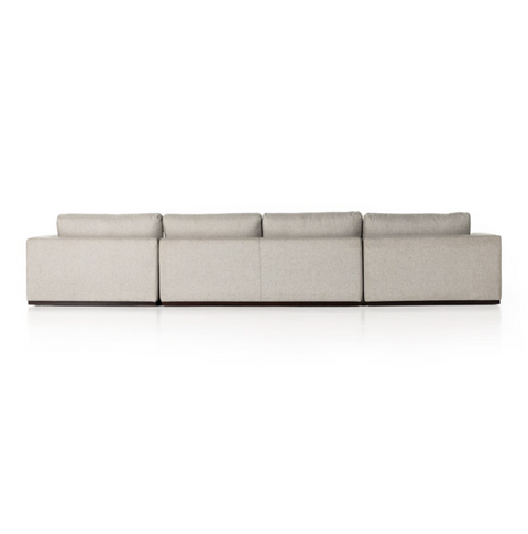 Colt 3Pc U Sectional- Aldred Silver