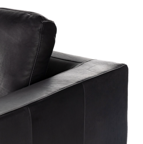 Colt 3Pc U Sectional- Heirloom Black