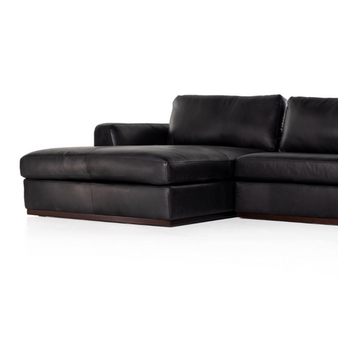 Colt 3Pc U Sectional- Heirloom Black