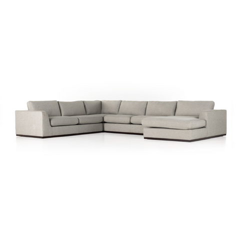 Colt 4Pc RAF Sectional- Aldred Silver