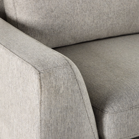 Colt 4Pc RAF Sectional- Aldred Silver