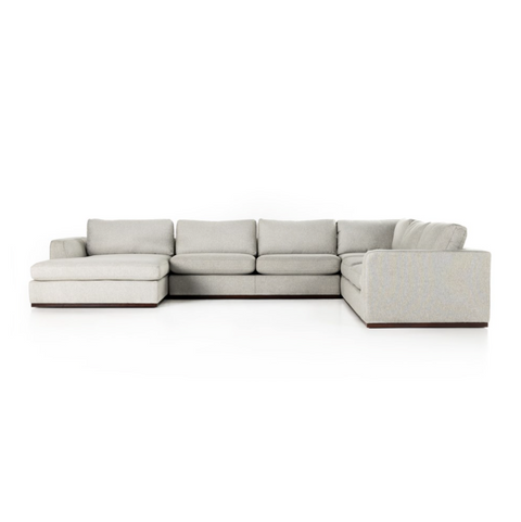 Colt 4Pc LAF Sectional- Aldred Silver
