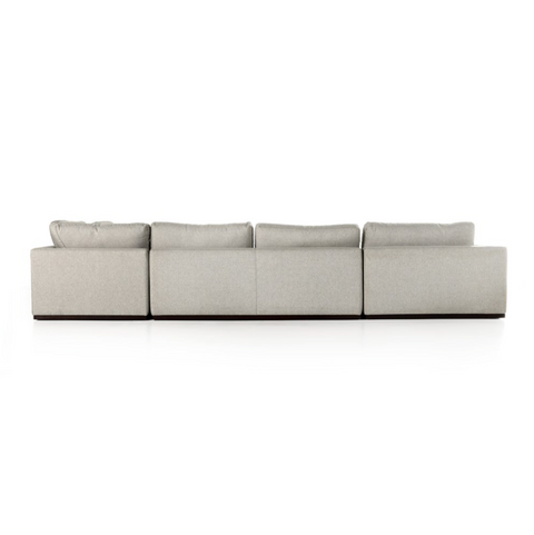 Colt 4Pc LAF Sectional- Aldred Silver