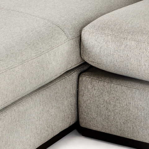 Colt 4Pc LAF Sectional- Aldred Silver