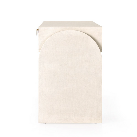 Cressida Console Table - Ivory Painted Linen