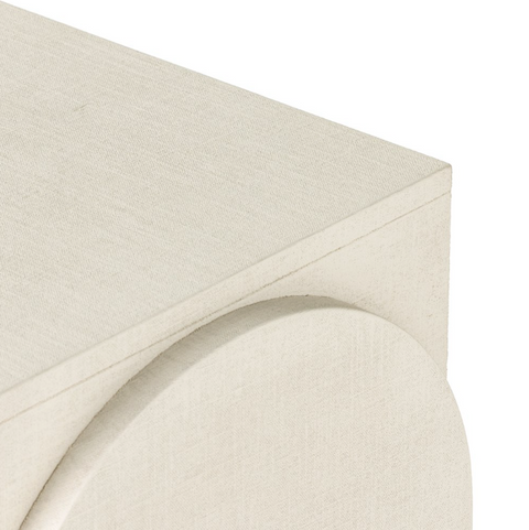 Cressida Console Table - Ivory Painted Linen