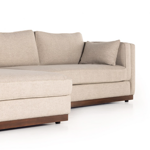 Lawrence 2Pc LAF Chaise Sectional Sofa -Nova Taupe