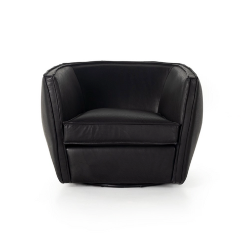 Rashi Swivel Chair- Heirloom Black