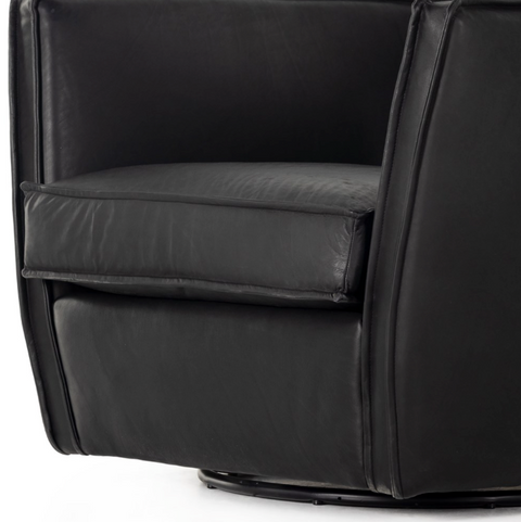 Rashi Swivel Chair- Heirloom Black