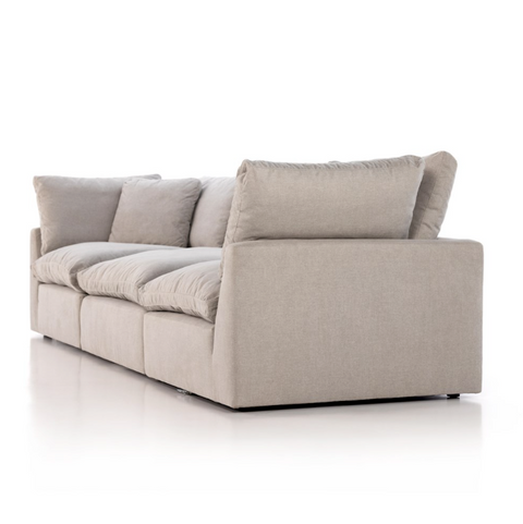 Stevie 3-Pc Sectional Sofa-Destin Flannel