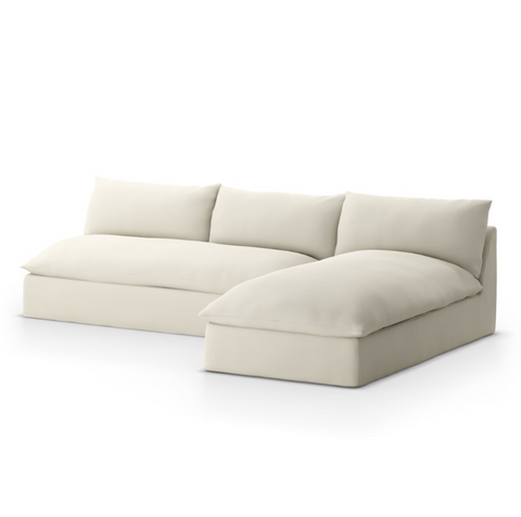 Grant Outdoor 2Pc Sectional - Faye Cream