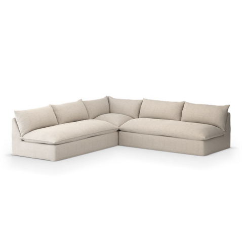 Grant Outdoor 3Pc Sectional - Faye Sand
