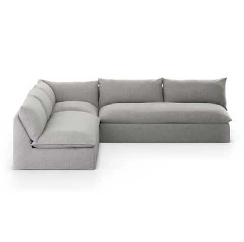 Grant Outdoor 3Pc Sectional - Faye Ash