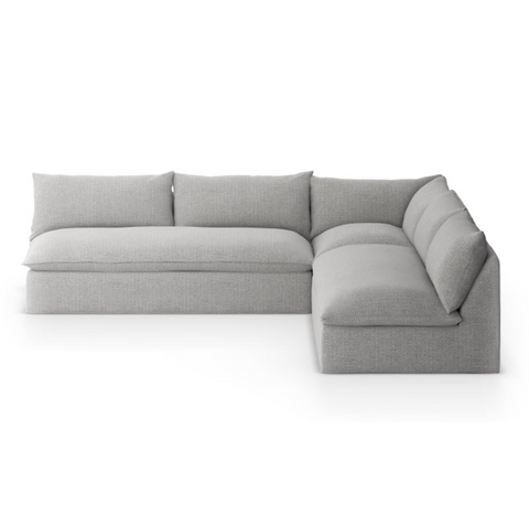 Grant Outdoor 3Pc Sectional - Faye Ash