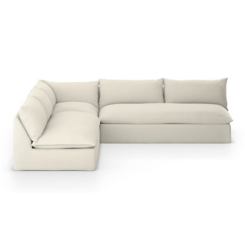 Grant Outdoor 3Pc Sectional - Faye Cream