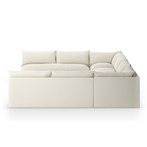 Grant Outdoor 5Pc Sectional - Faye Cream