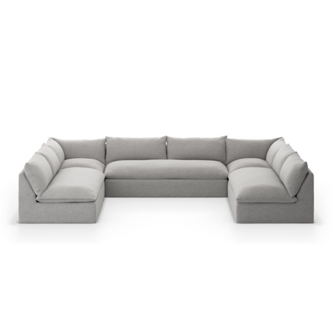 Grant Outdoor 5Pc Sectional - Faye Ash