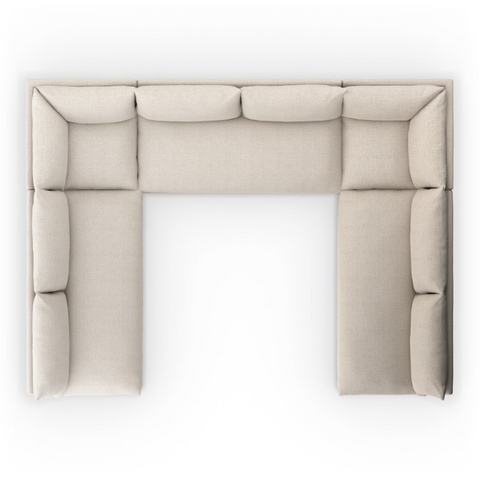 Grant Outdoor 5Pc Sectional - Faye Sand