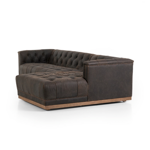 Maxx 2Pc RAF Sectional 109"-Destroyed Black
