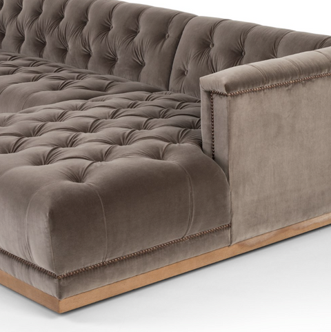 Maxx 2Pc RAF Sectional 109"- Sapphire Birch