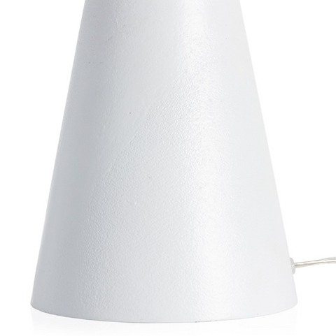 Nour Table Lamp - Matte White Cast Aluminum