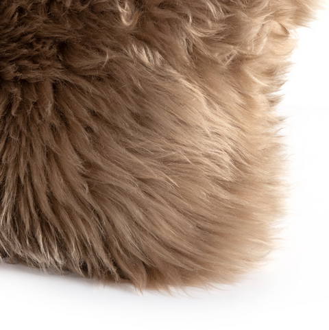 Lalo Lambskin Lumbar Pillow - Taupe