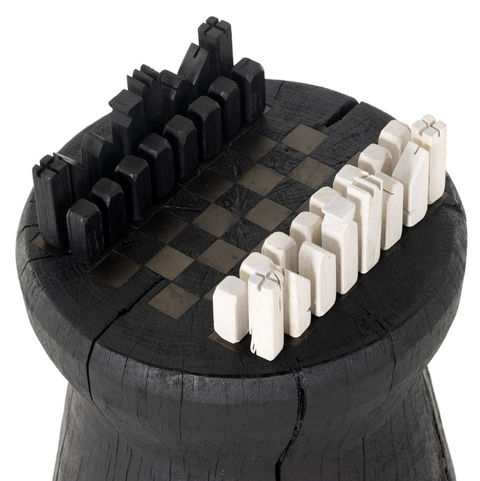 Chess Table - Carbonized Black