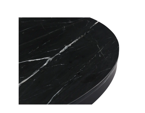 Tower Dining Table - Black Marble
