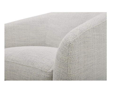 Oscy Swivel Chair - Cream White