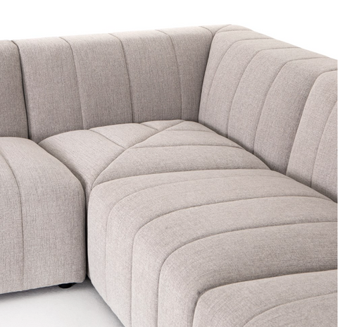 Langham Channeled 5Pc RAF Chaise Sectional-Napa Sandstone