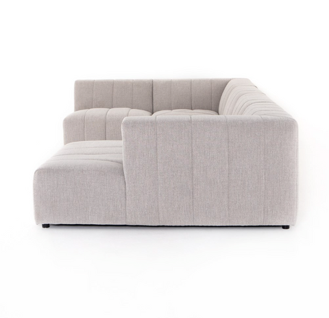 Langham Channeled 5Pc RAF Chaise Sectional-Napa Sandstone