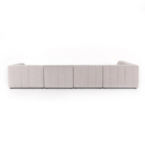 Langham Channeled 5Pc RAF Chaise Sectional-Napa Sandstone