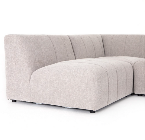 Langham Channeled 5Pc RAF Chaise Sectional-Napa Sandstone