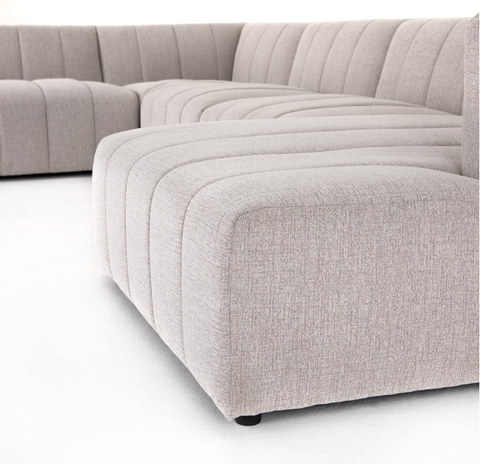 Langham Channeled 5Pc RAF Chaise Sectional-Napa Sandstone