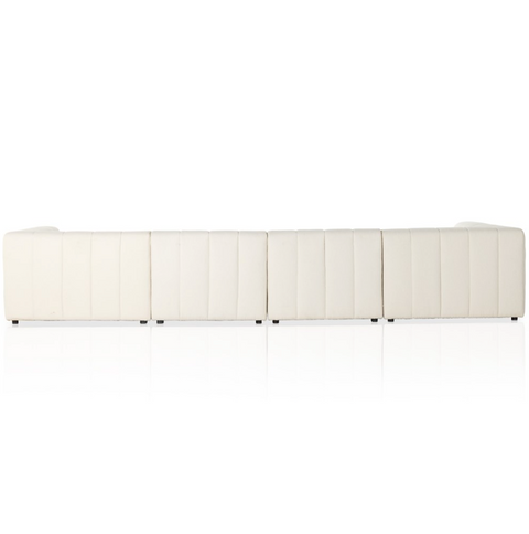 Langham Channeled 5Pc RAF Chaise Sectional-Fayette Cloud