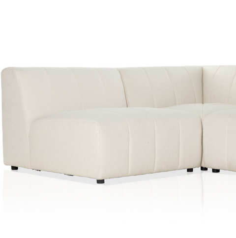 Langham Channeled 5Pc RAF Chaise Sectional-Fayette Cloud