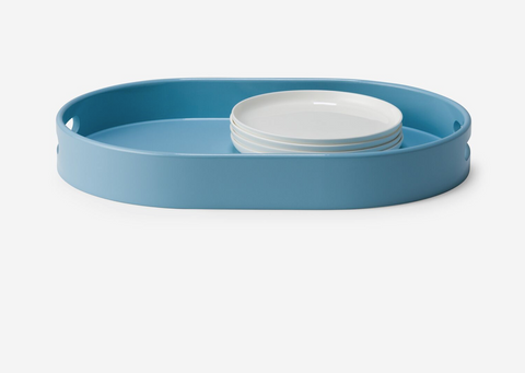 Share Tray - Oval & Blue